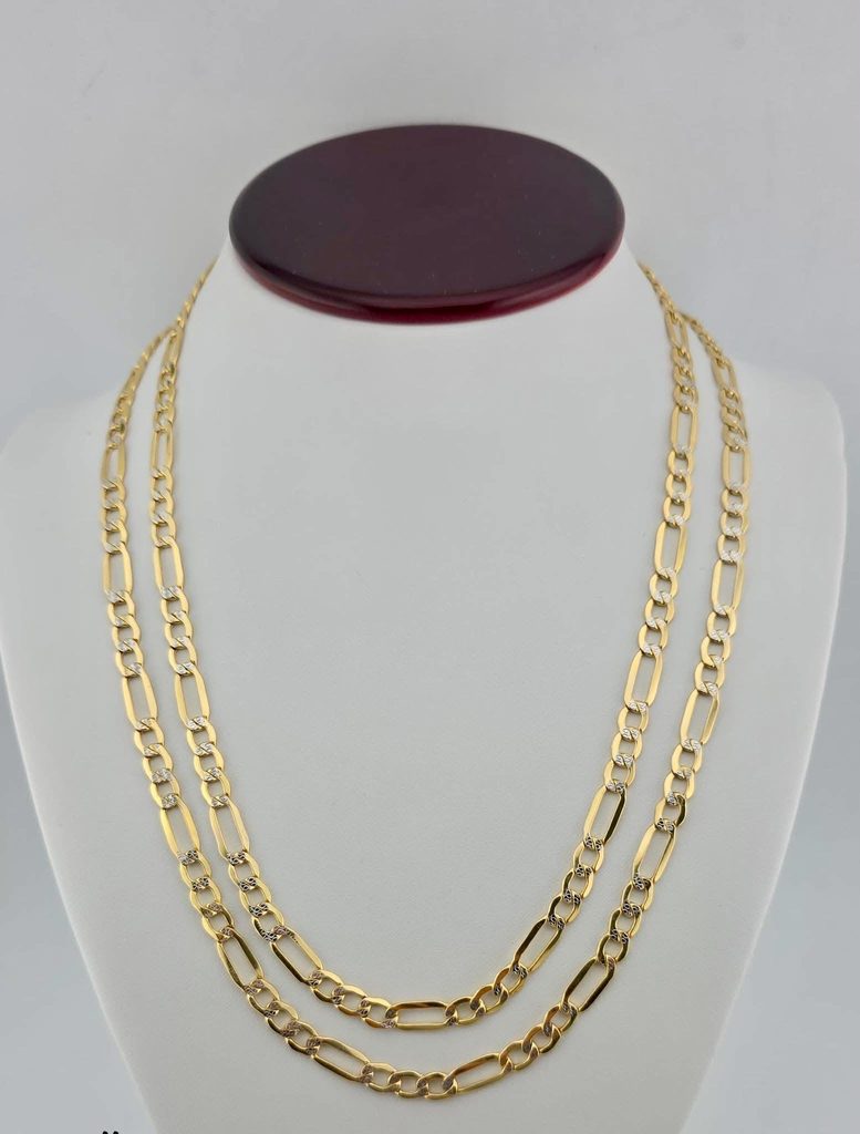 Cadena fígaro diamantada